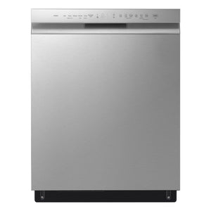 LG Lave-vaisselle 24 po à commande frontale avec QuadWash® et 3e panier acier inoxydable résistant aux taches LDFN4542S