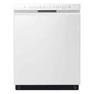LG Lave-vaisselle encastré 24 po à commande frontale avec QuadWash® et 3e panier blanc LDFN4542W