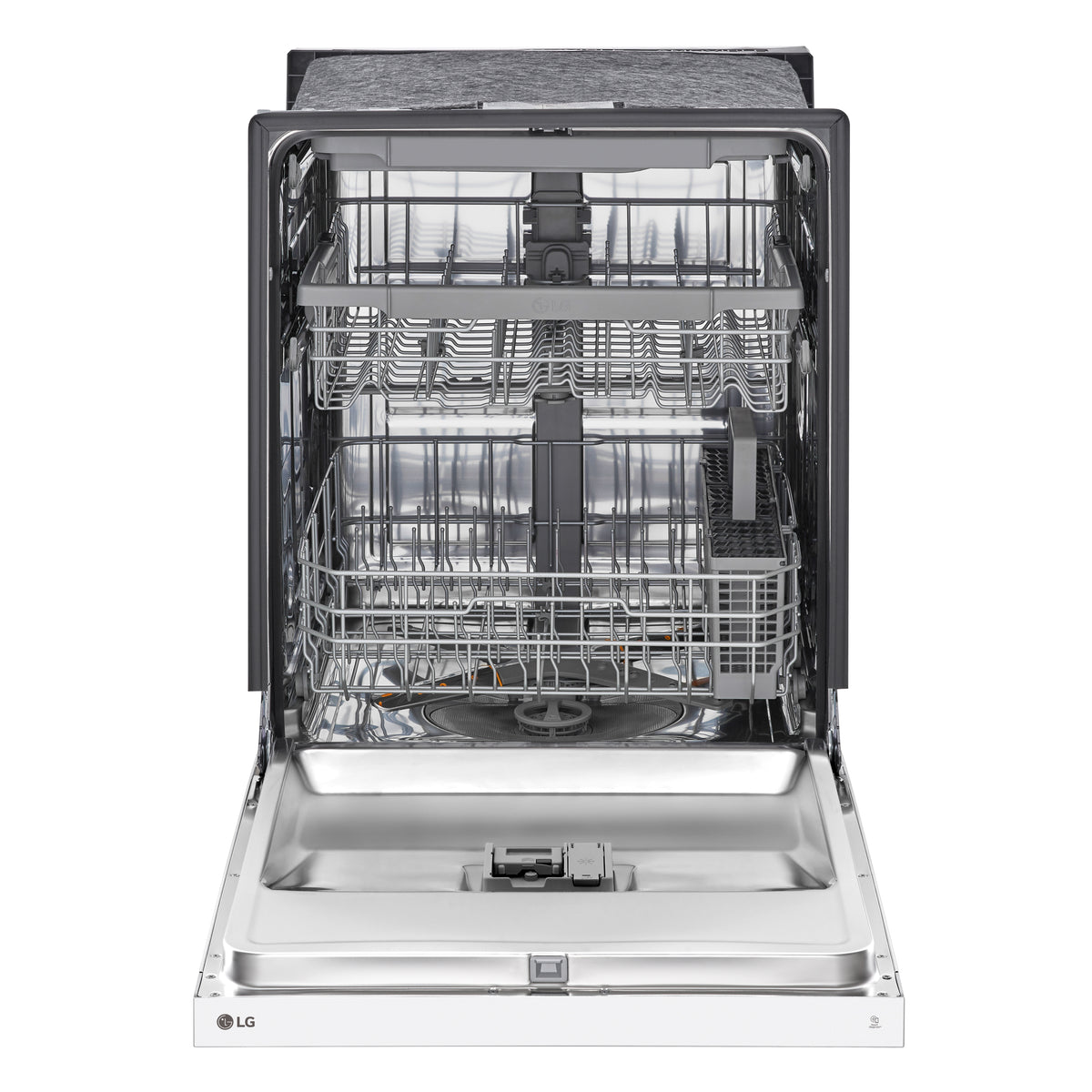 LG White Built-In Front Control Dishwasher with QuadWash® and 3rd Rack - LDFN4542W