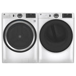 GE White Front Load Washer (5.5 Cu. Ft.) & GE White Electric Front Load Dryer ( 7.8 Cu. Ft.) - GFW550SMNWW/GFD55ESMNWW