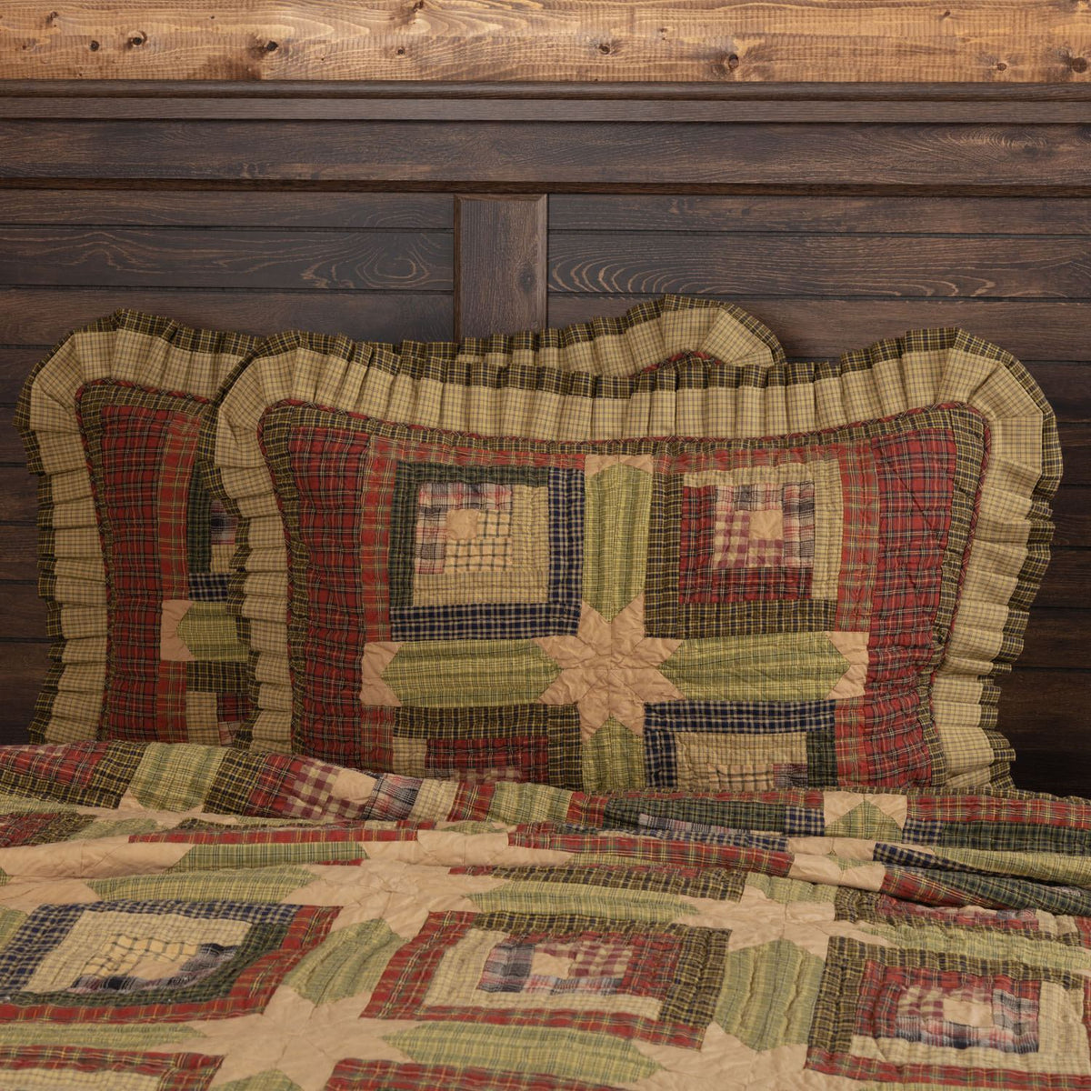 Ferron I Standard Sham - Moss Green/Khaki