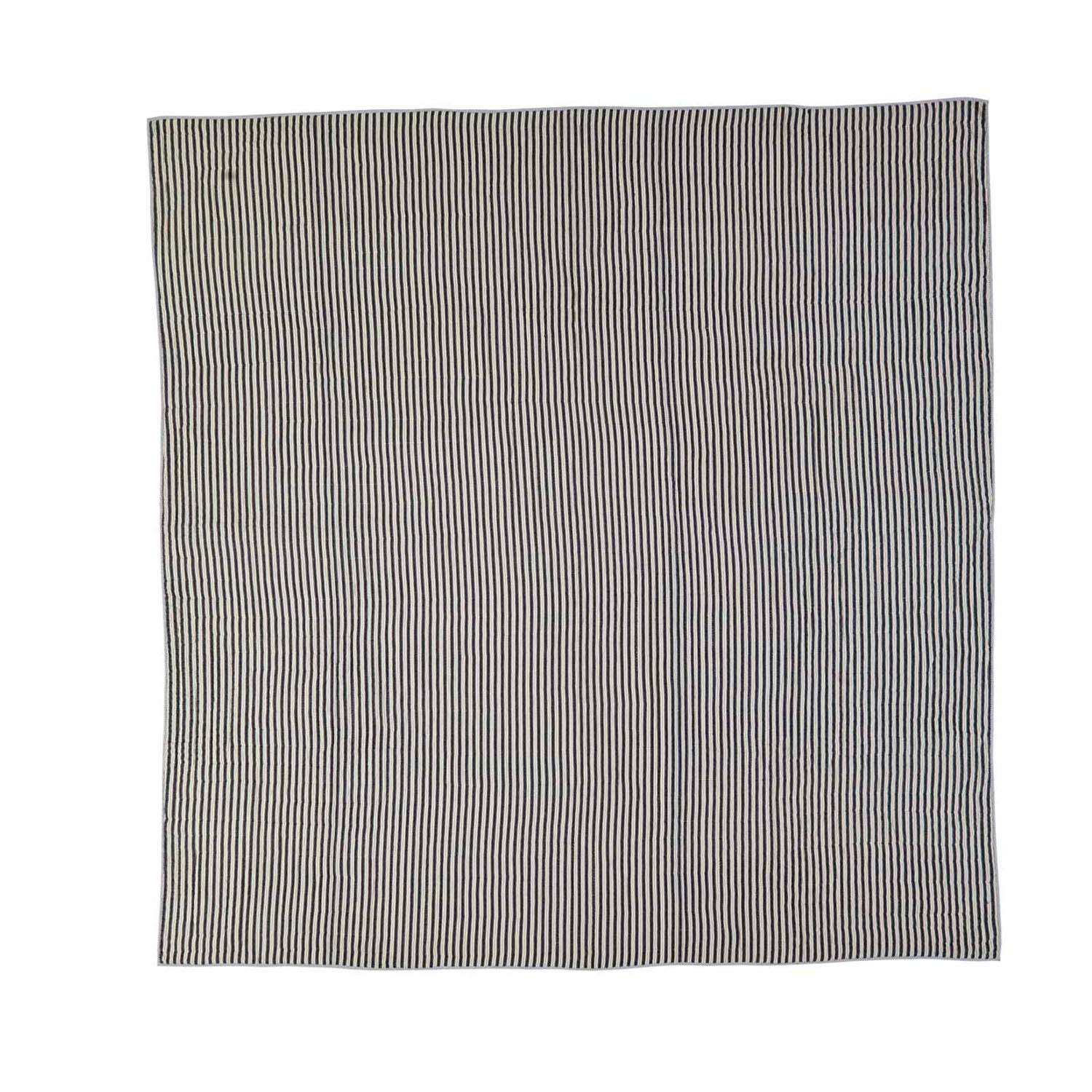 Lapwai King Quilt - Warm Grey/Washed Blue