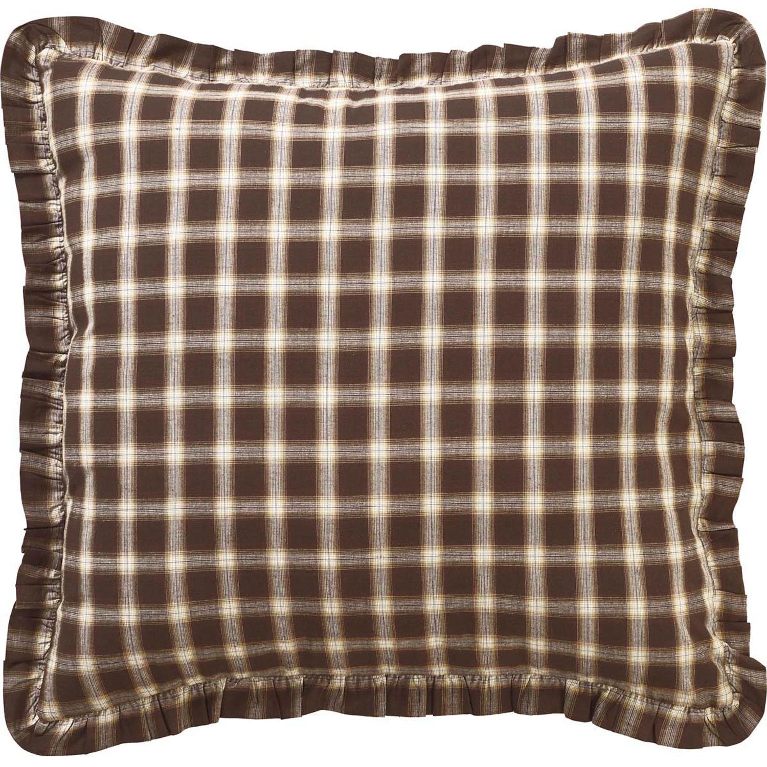 Calais Euro Sham - Chocolate/Cream