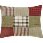Mayfred Standard Sham - Khaki/Barn Red