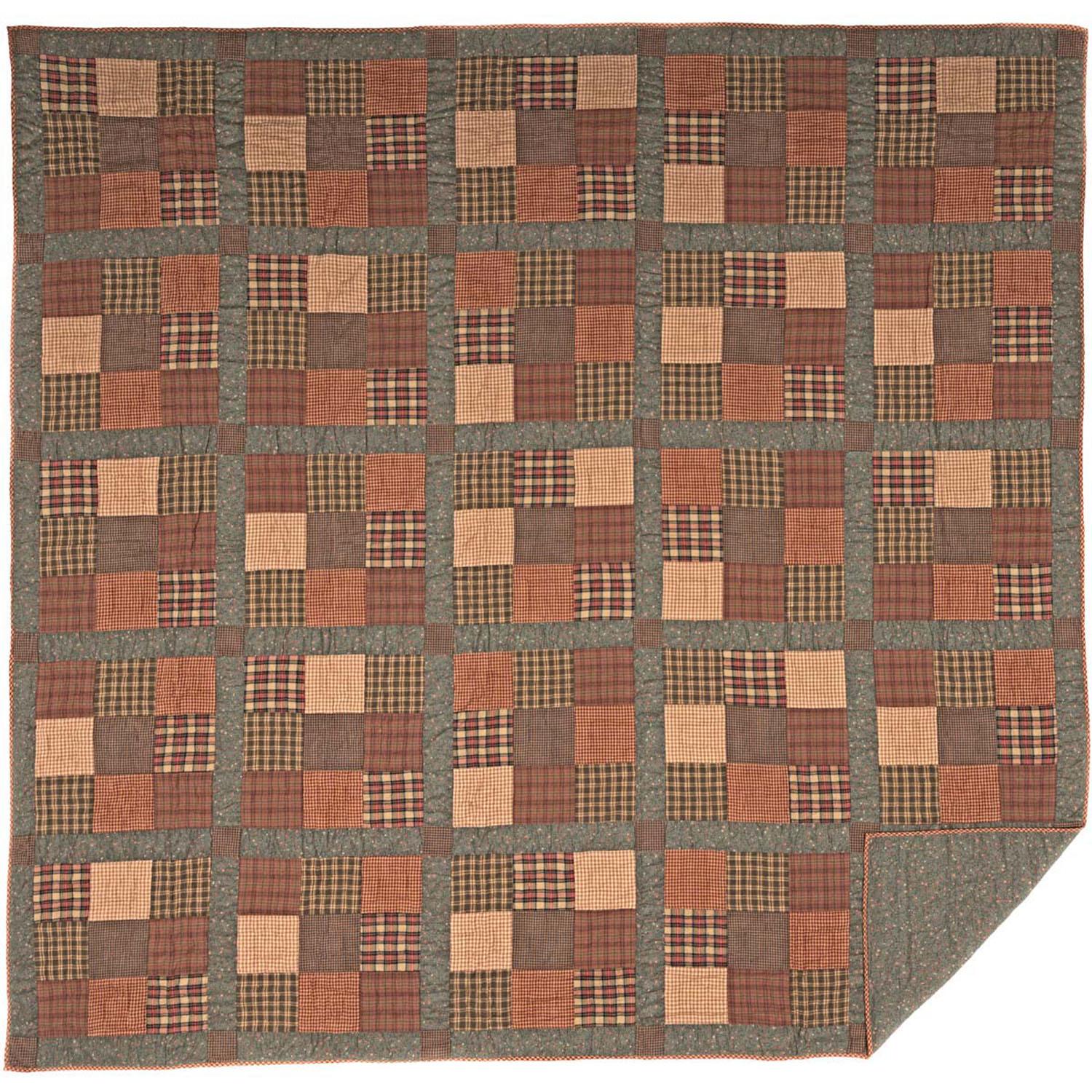 Knightsbridge King Quilt - Olive/Khaki