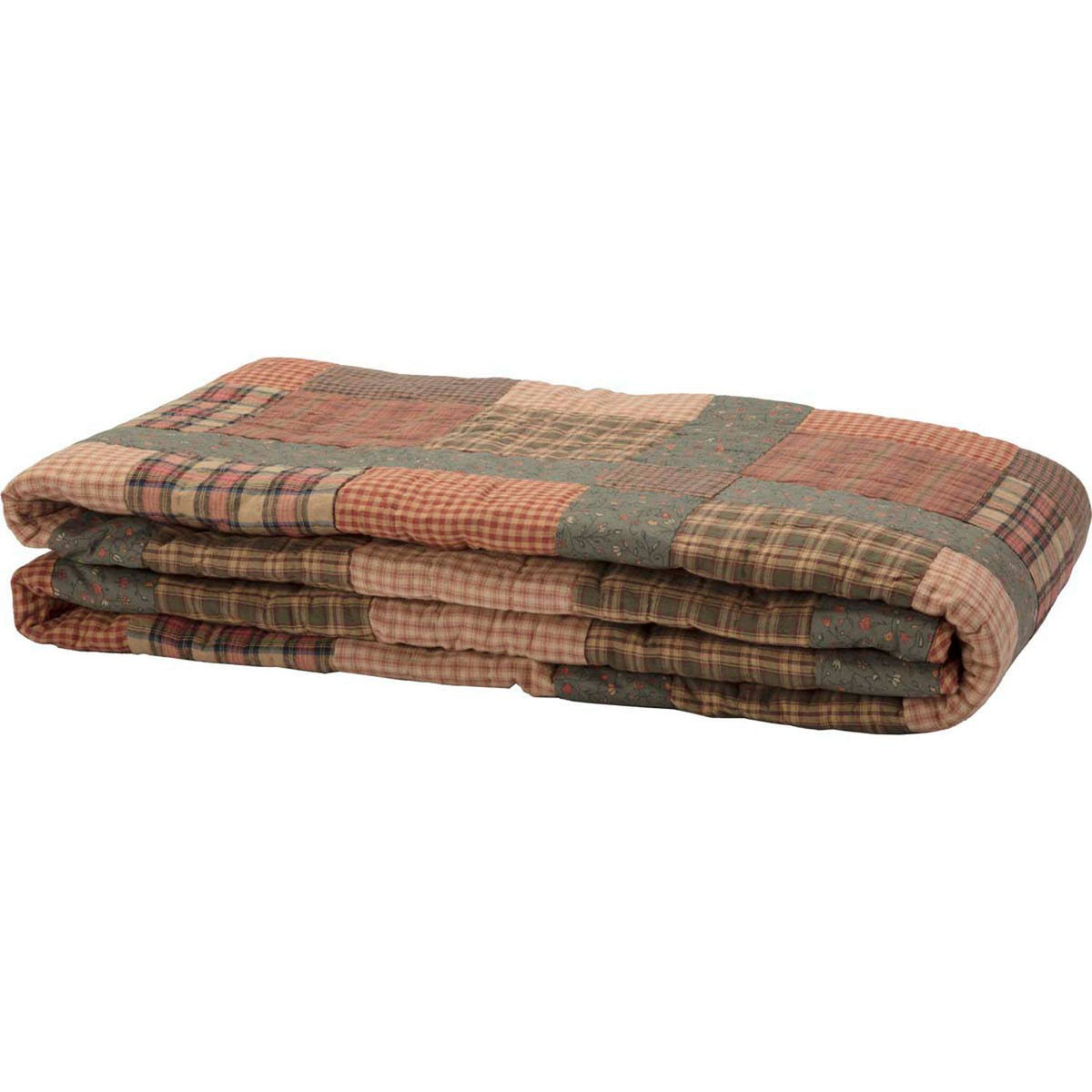 Knightsbridge King Quilt - Olive/Khaki