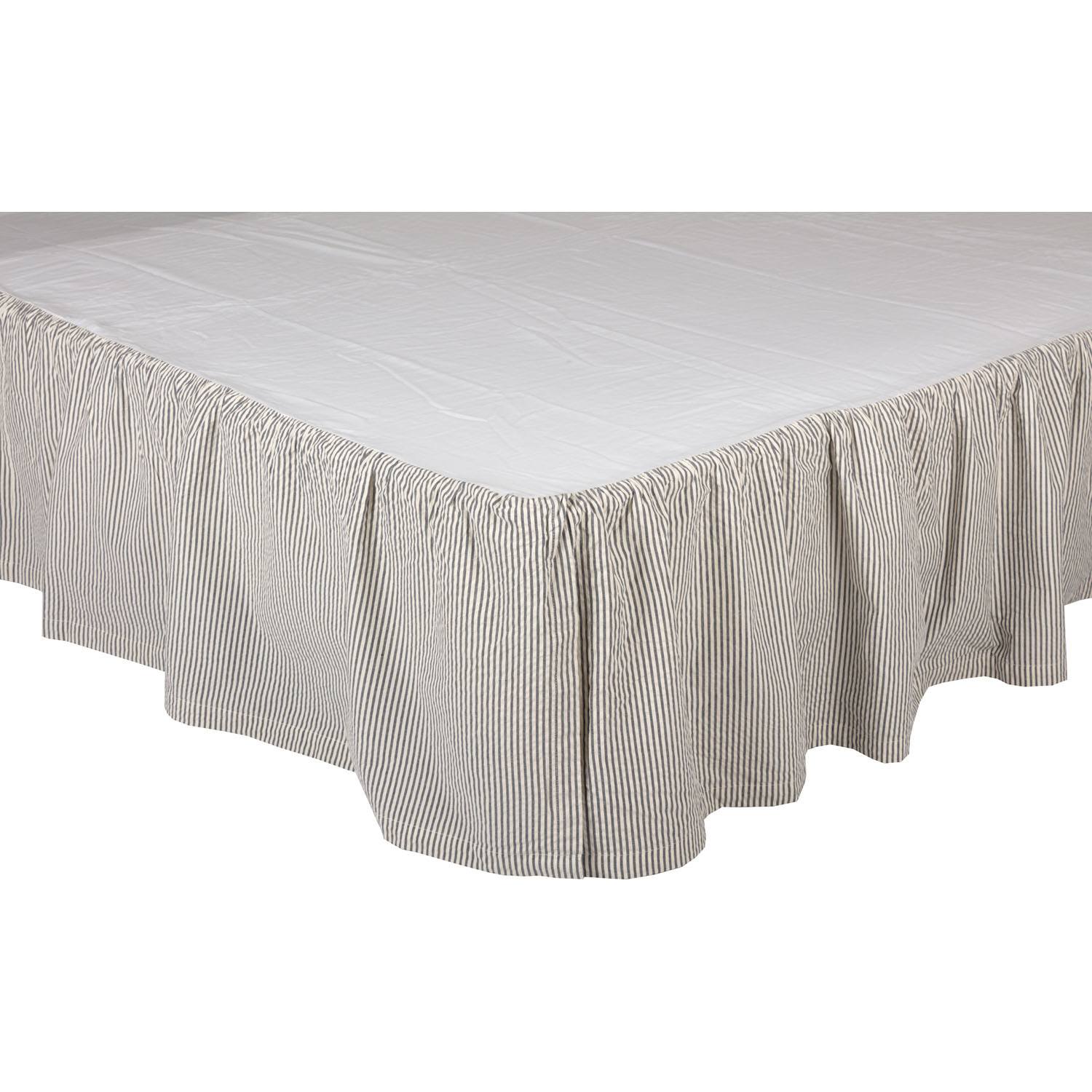 Riverton King Bed Skirt - Blue/White