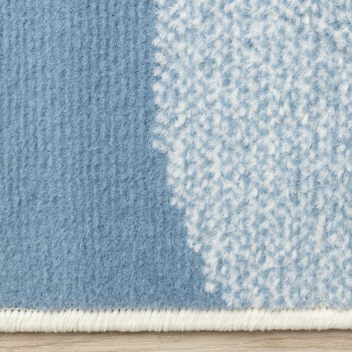 Kids Baby Penguin Area Rug - 4' X 6' - Grey/Blue