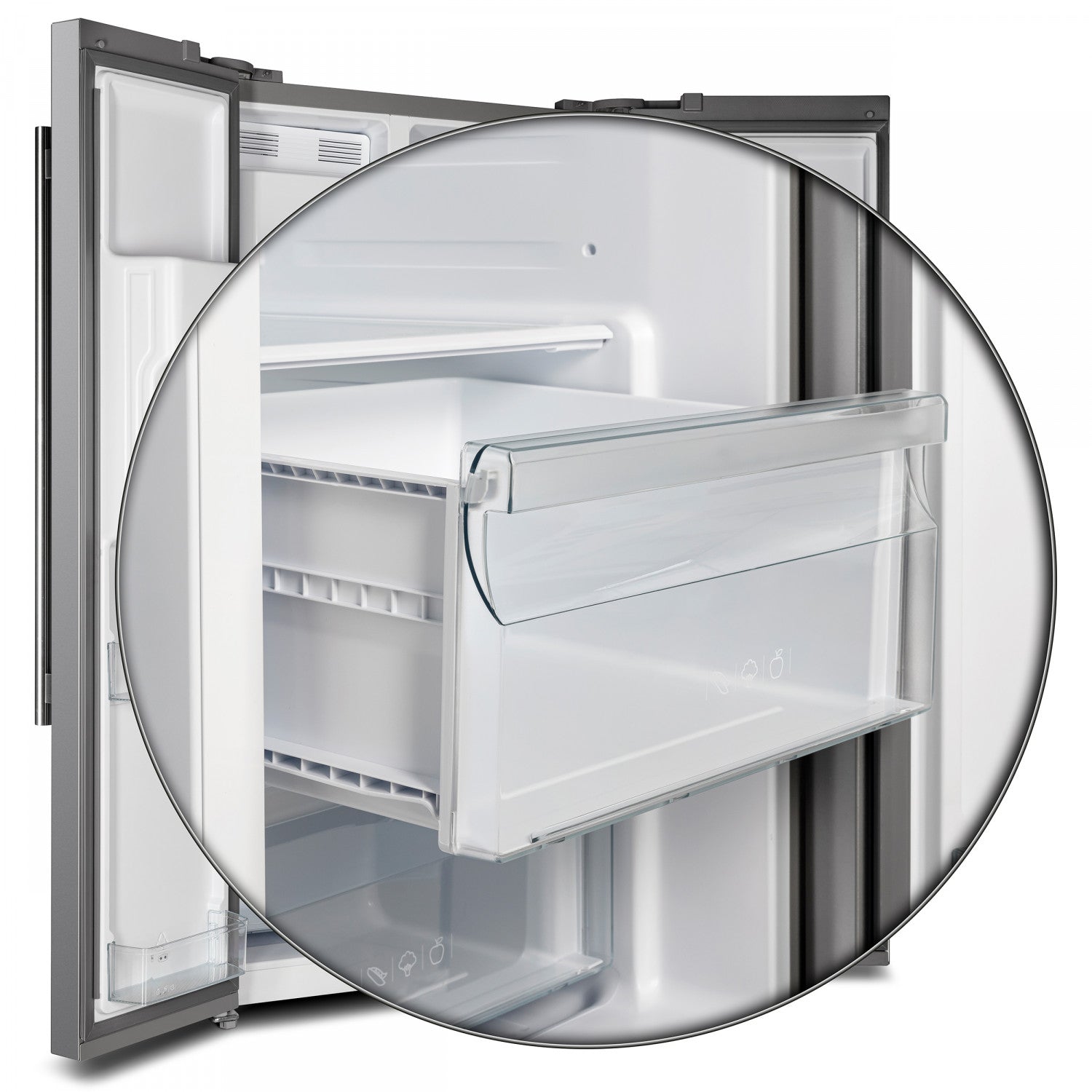 Forno Salerno 36" 20 Cu.Ft. Stainless Steel Freestanding Side-by-Side Refrigerator with Ice & Water Dispenser - FFRBI1844-36SB