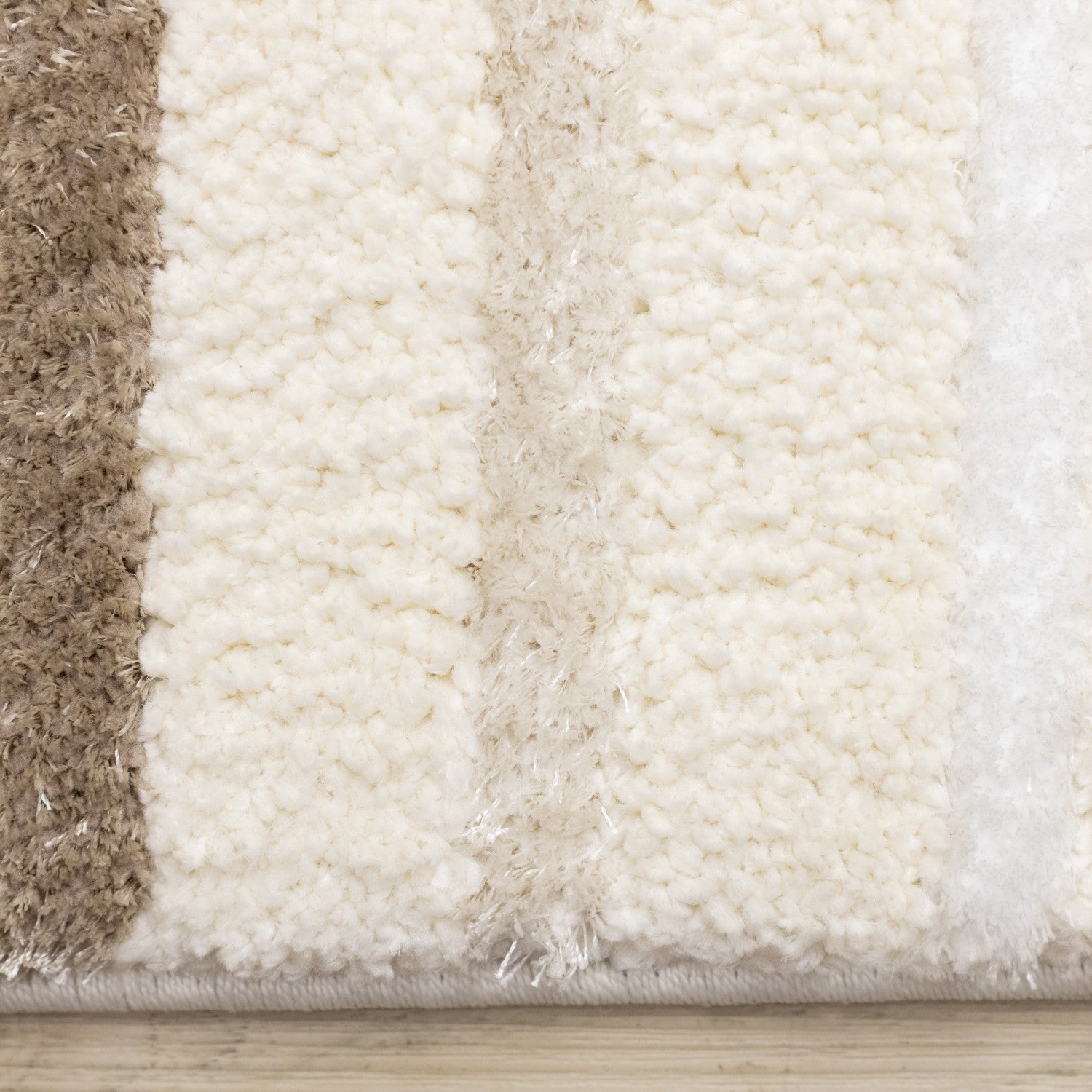 Sasha Soft Modern Lines Area Rug - 7' X 10' - Cream