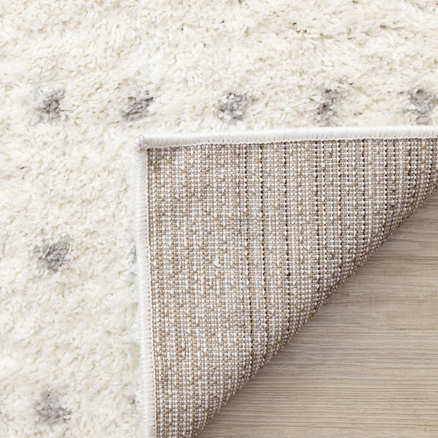 Palmer Casual Contemporary Speckled Area Rug - 7' X 10' - White/Grey