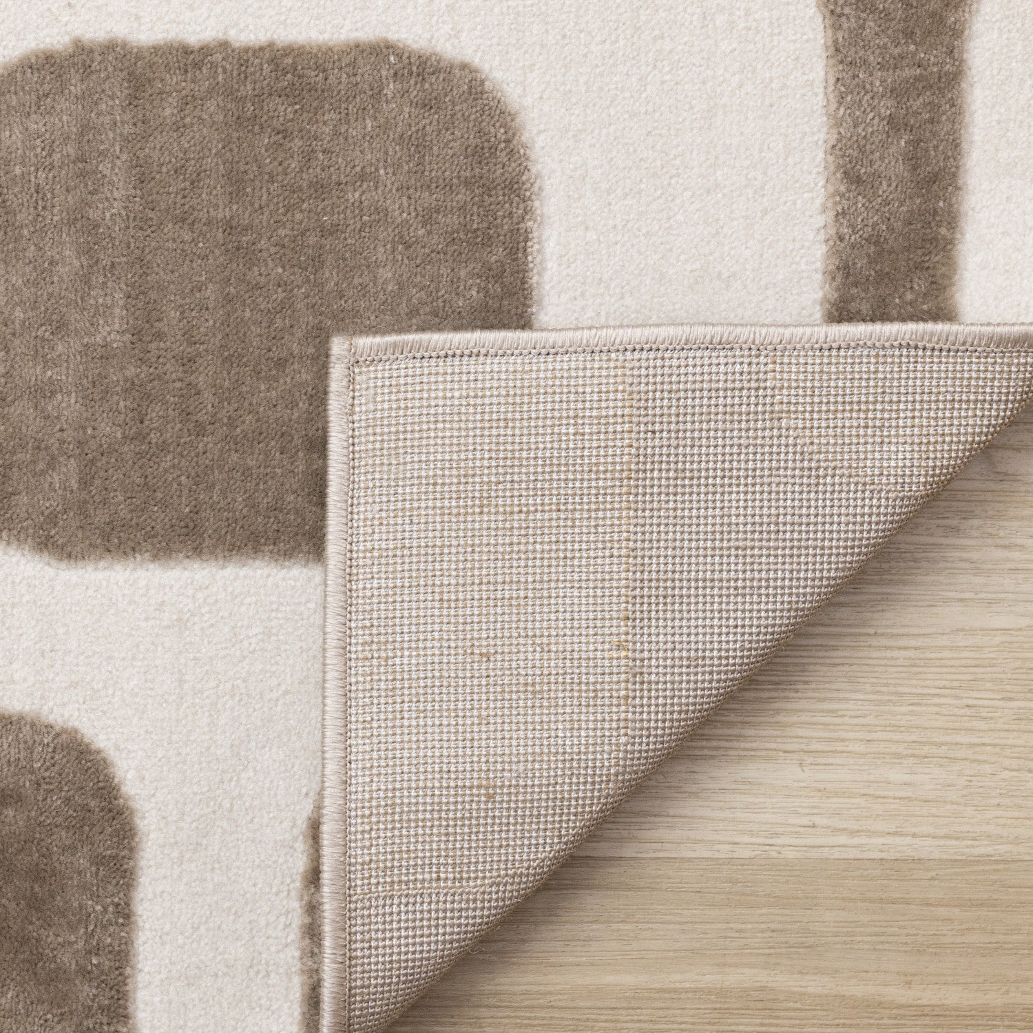 Logan Modern Vintage Area Rug - 8' X 11' - Brown/Cream