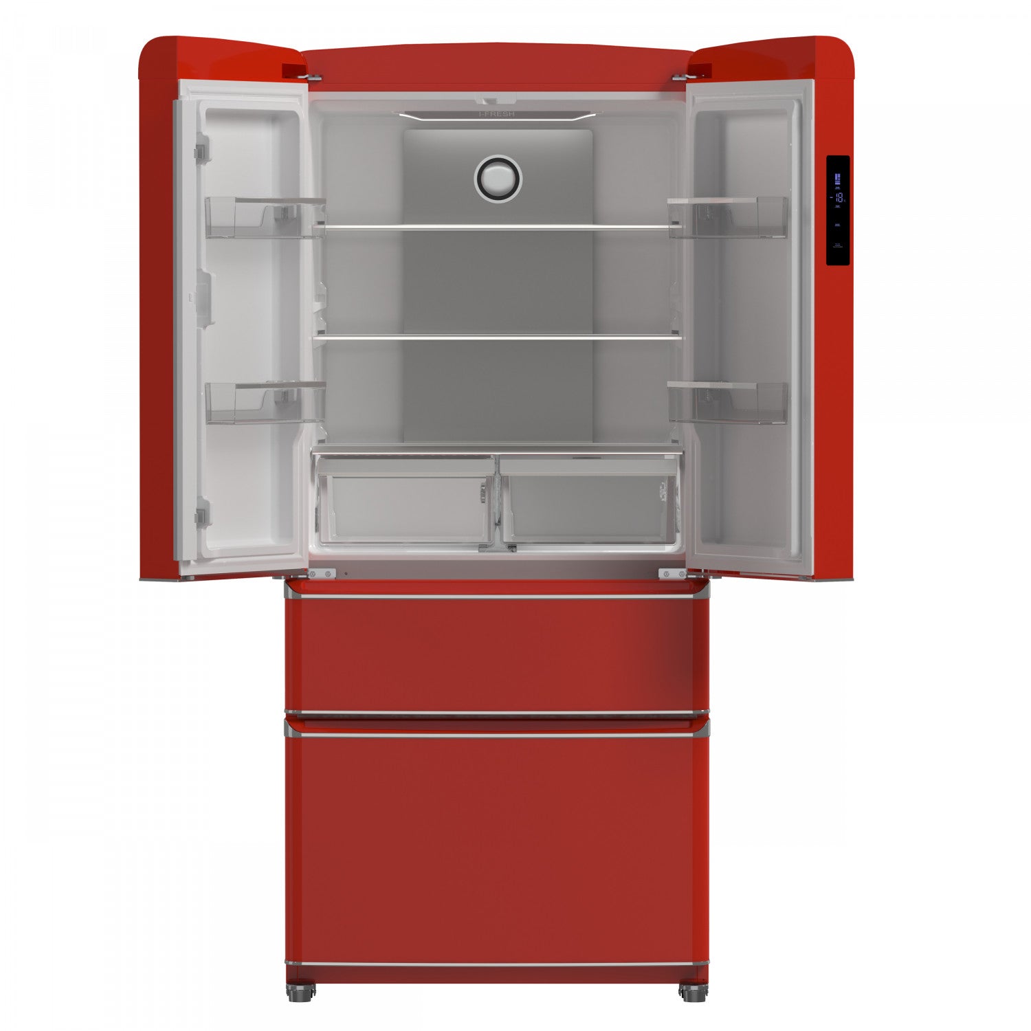Forno Luigi 33" 18 Cu.Ft. Red French Door Refrigerator - FFFFD1791-33RED