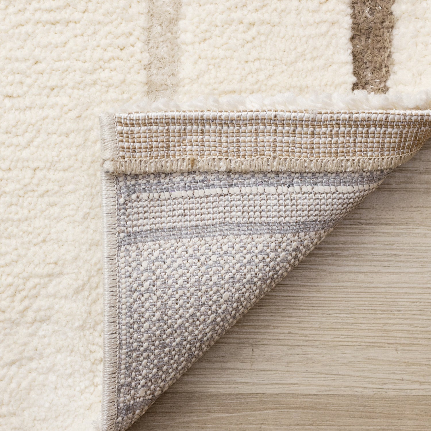 Sasha Soft Modern Lines Area Rug - 5' X 8' - Cream