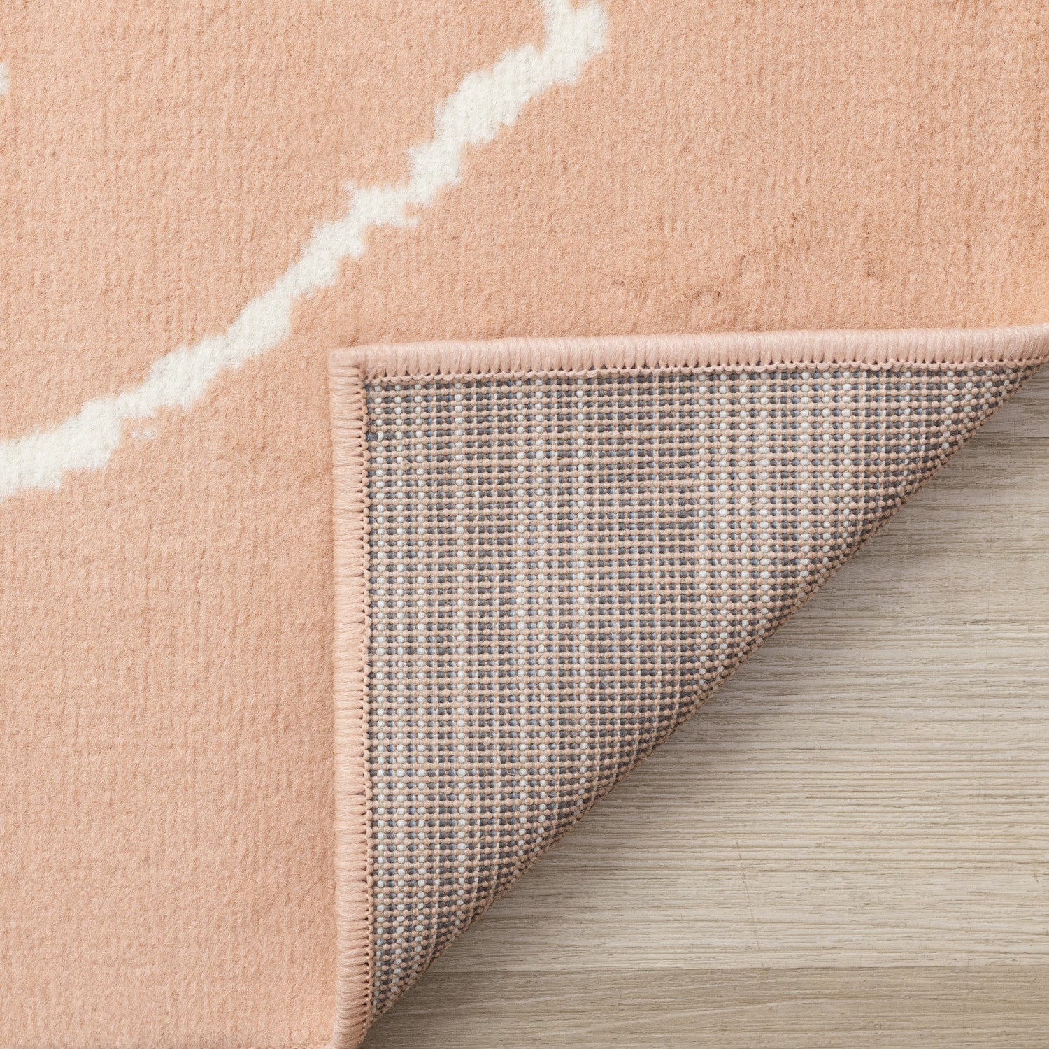 Kids Playing Board Area Rug - 4' X 6' - Pink/Cream