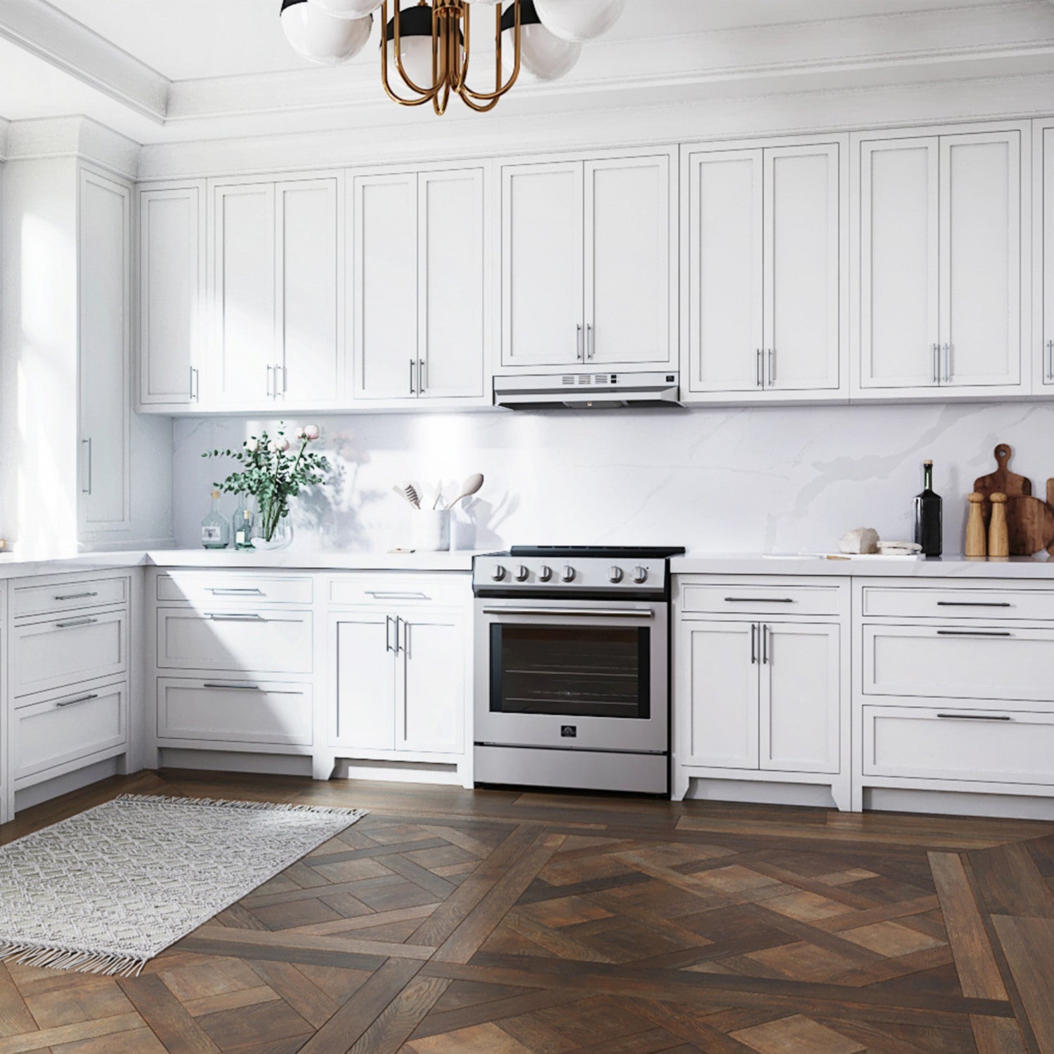 Forno Cappa Stainless Steel 30" 200 CFM Under Cabinet Range Hood - FRHUC5200-30