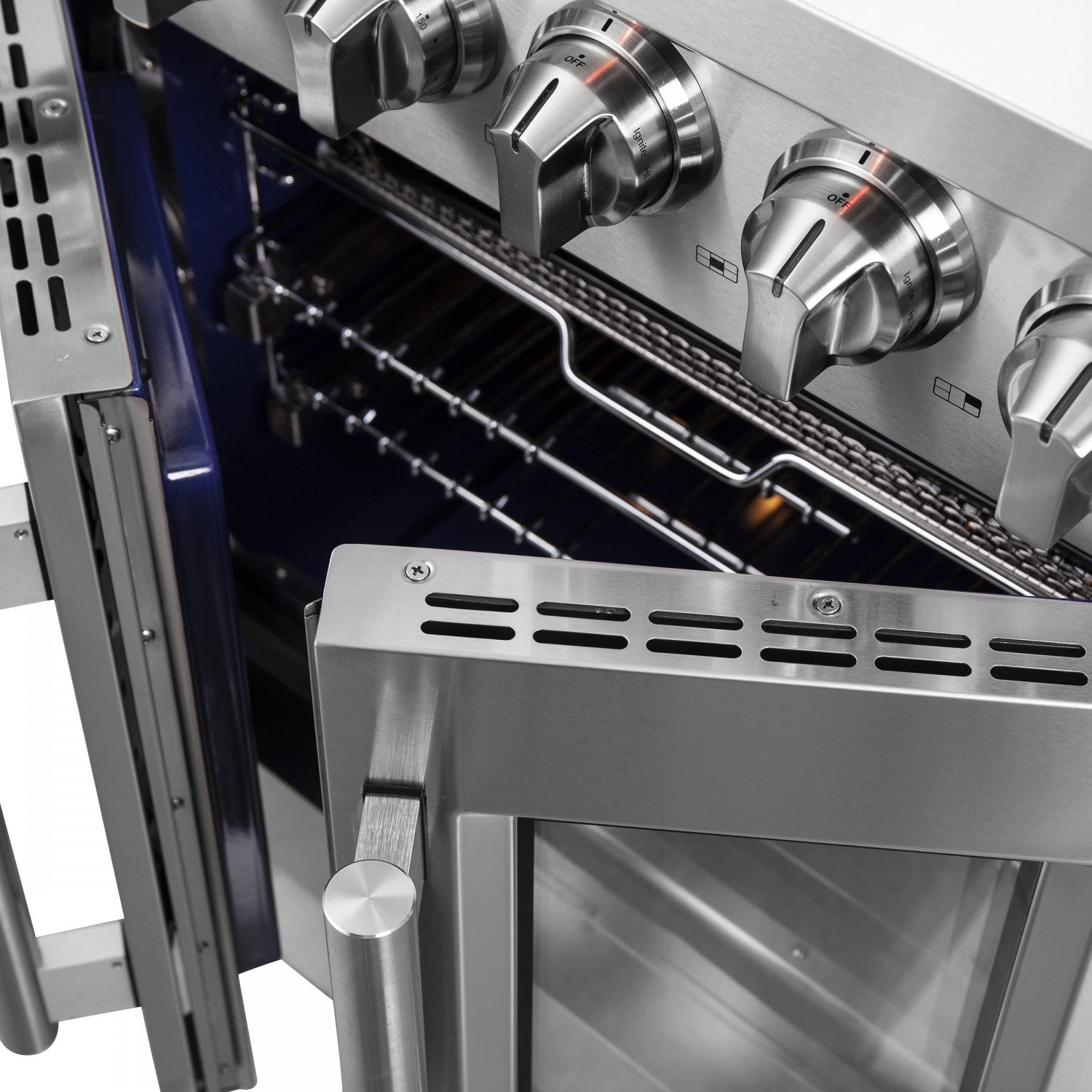 Forno Massimo 30" Stainless Steel French Door Freestanding Gas Range (4.32 Cu. Ft.) - FFSGS6439-30