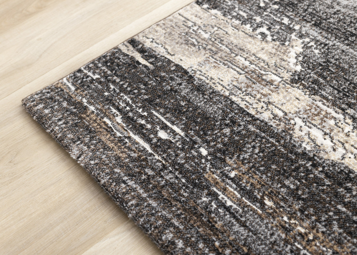 Allure Modern Dark Area Rug - 5' X 8' - Black/Brown