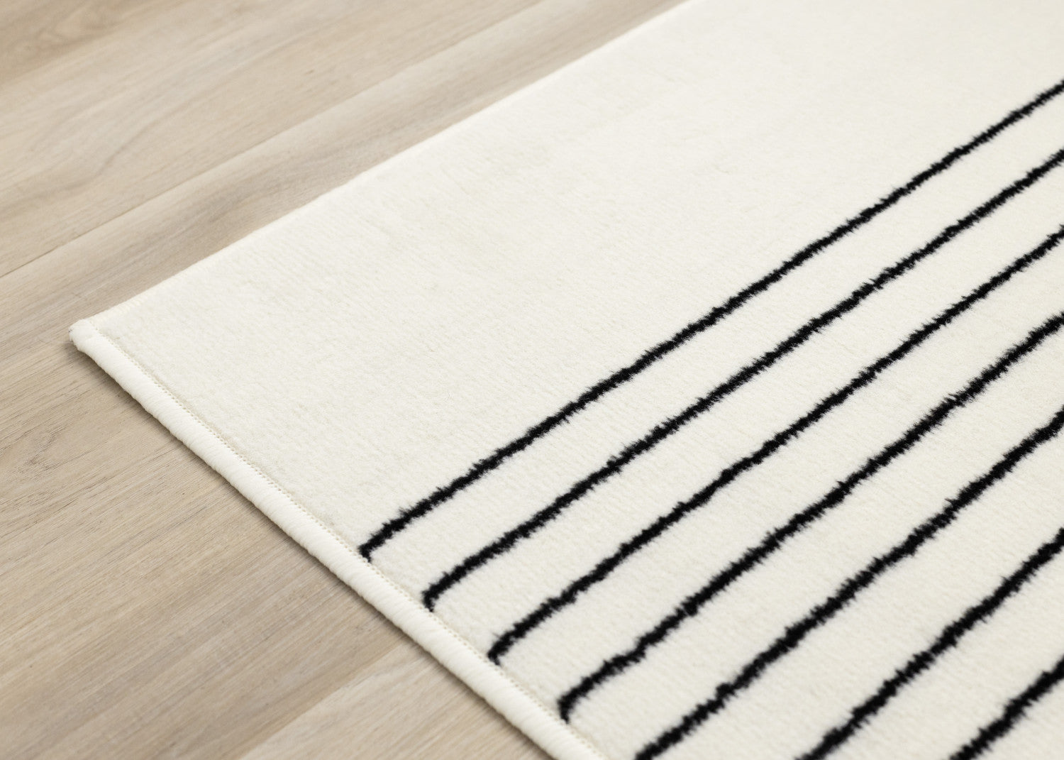 Functional Modern Soundwaves Area Rug - 8' X 11' - White/Black
