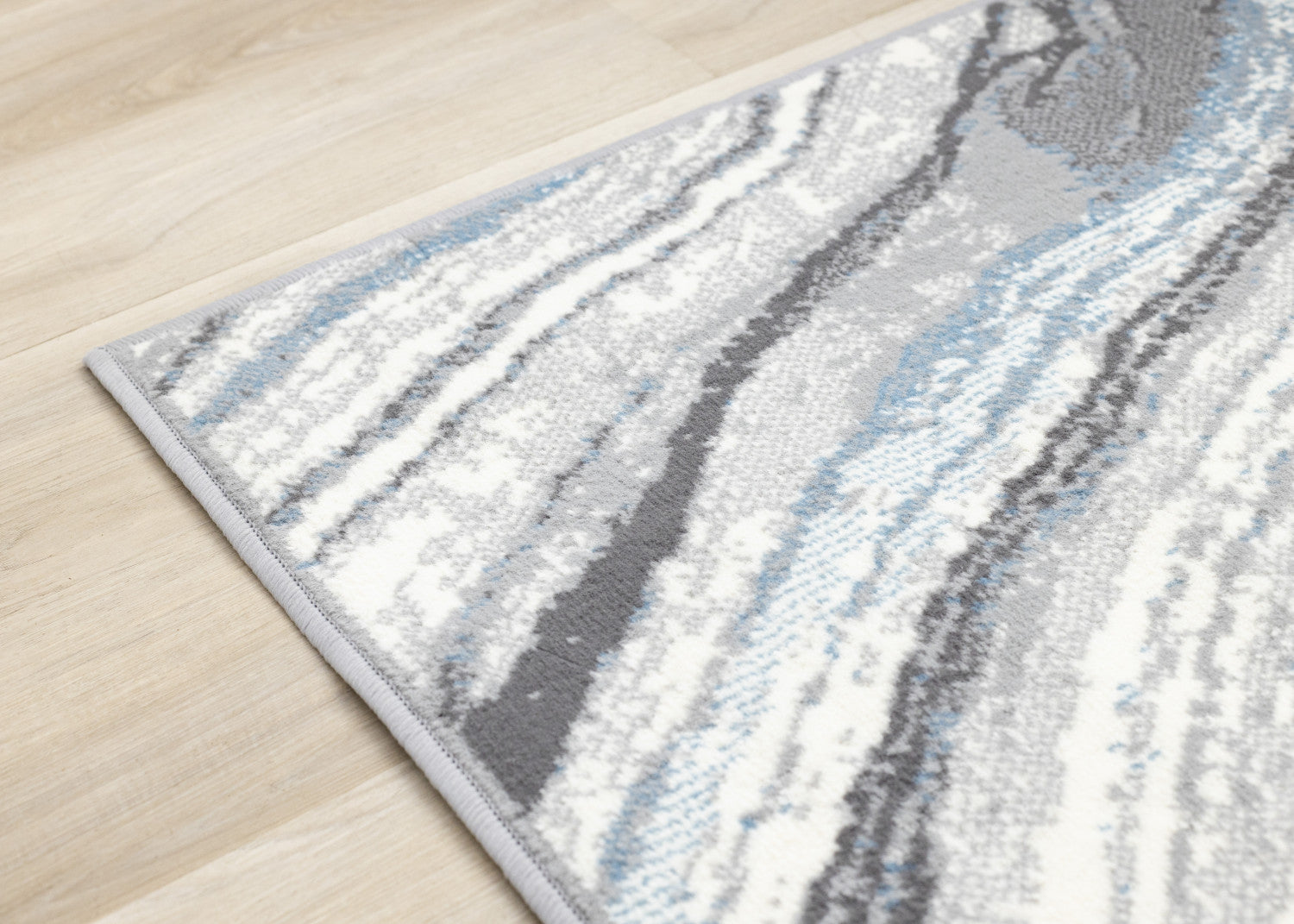 Functional Modern Area Rug - 5' X 8' - Blue/Grey