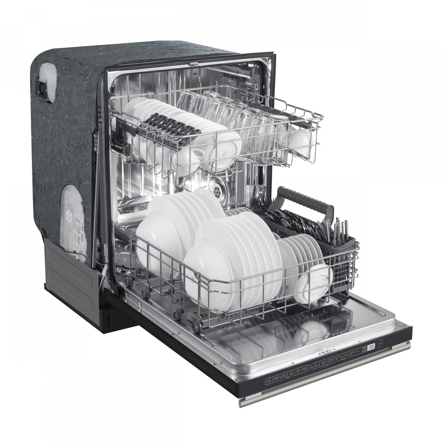 Forno Premium Black Kitchen Package with Range, Bottom Freezer Refrigerator, Dishwasher and Range Hood - FBDL-006-02CA