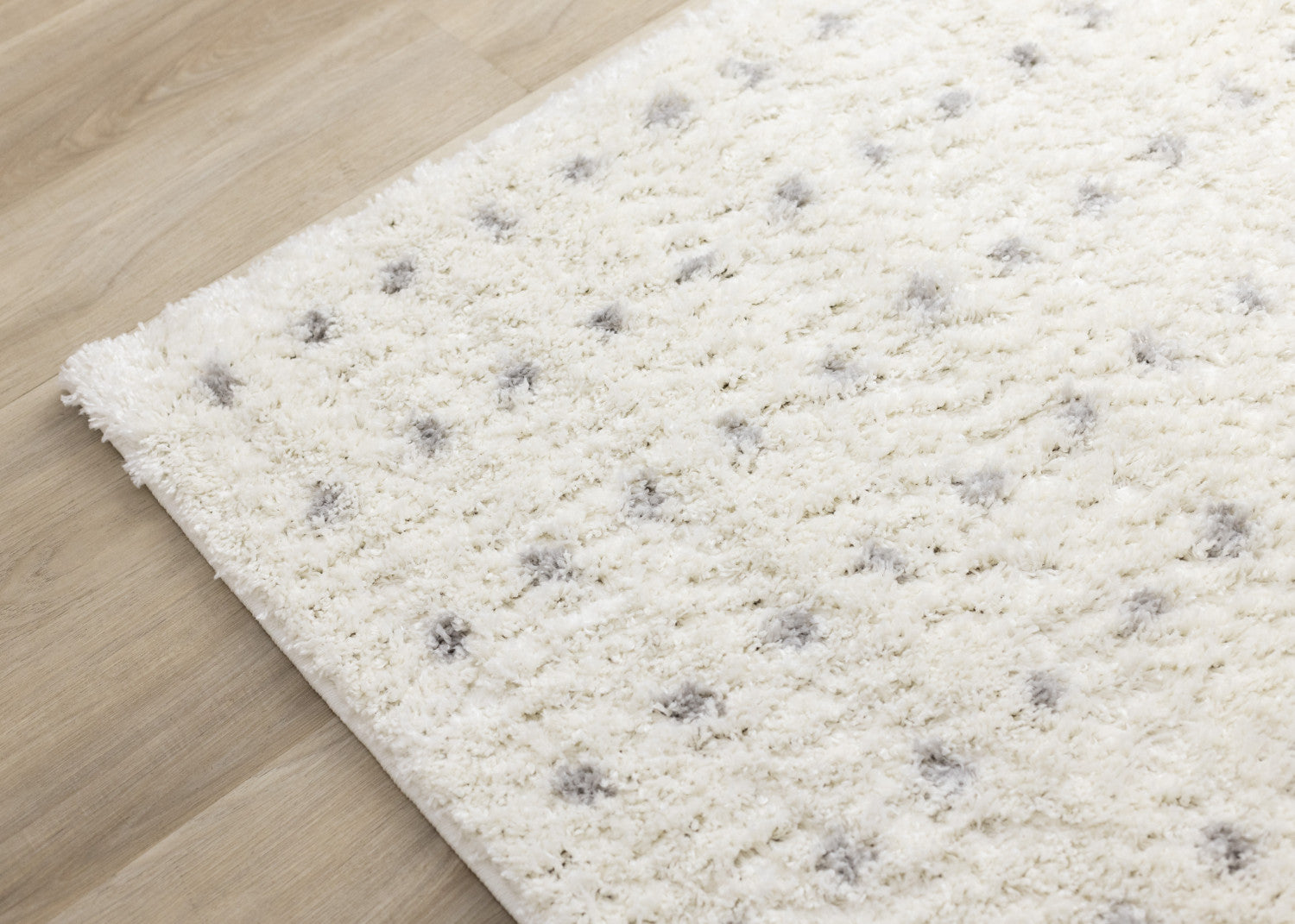 Palmer Casual Contemporary Speckled Area Rug - 8' X 11' - White/Grey