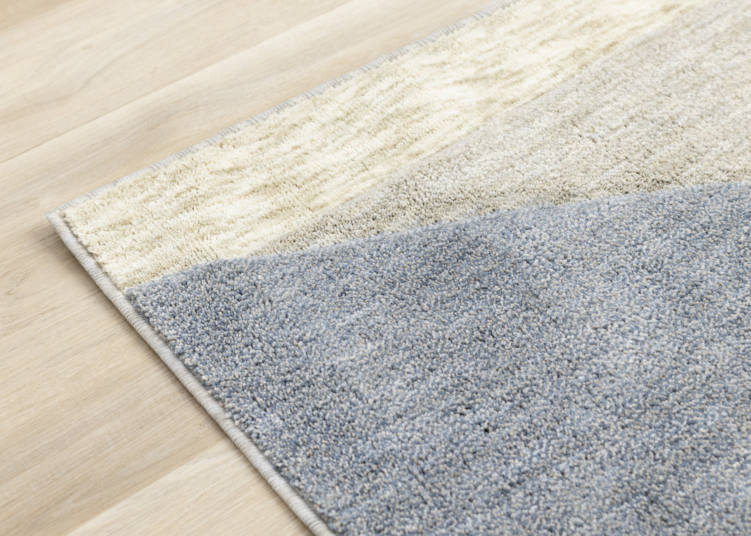 Recycled Polyester Modern Teardrop Area Rug - 8' X 11' - Blue/Grey