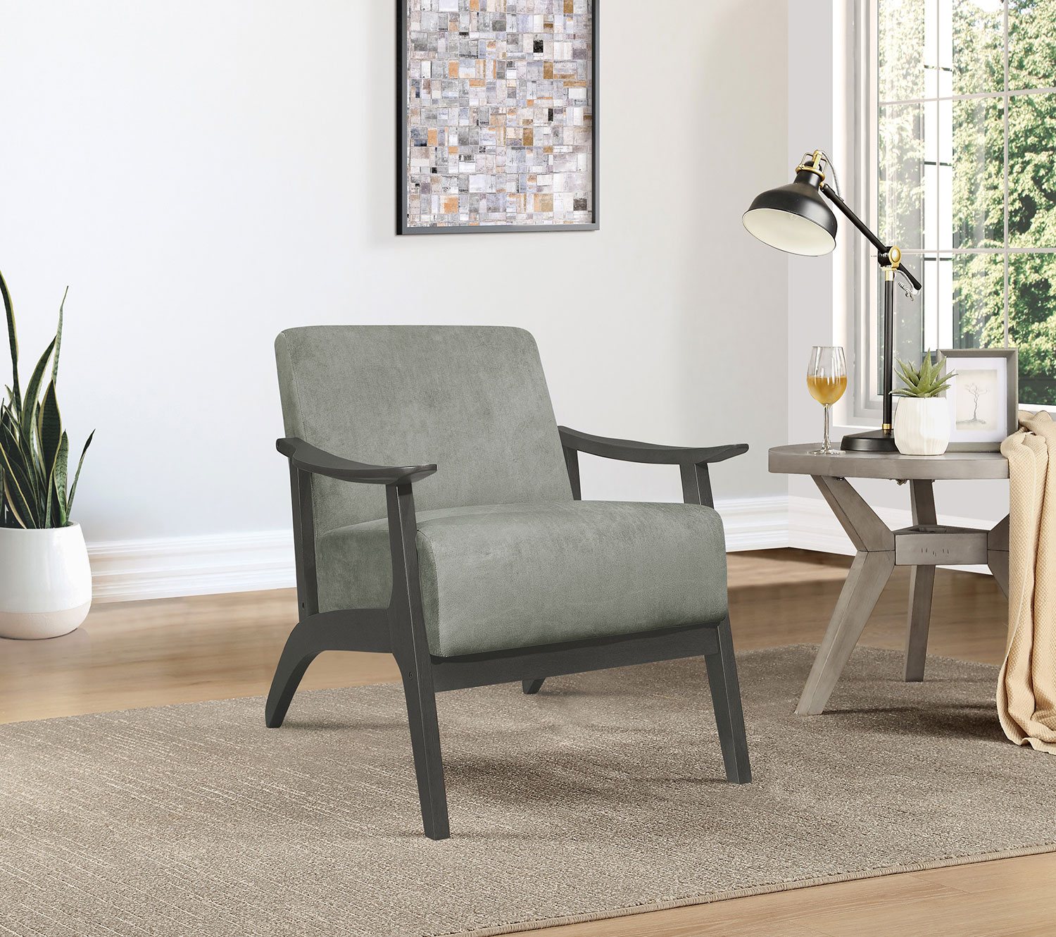 Byron Accent Chair - Grey