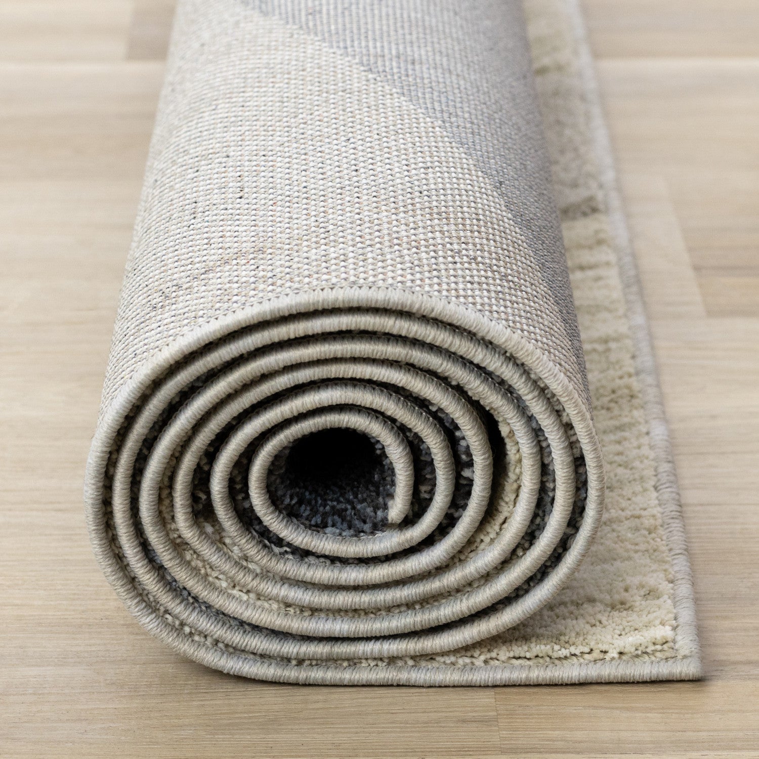 Recycled Polyester Modern Teardrop Area Rug - 8' X 11' - Blue/Grey