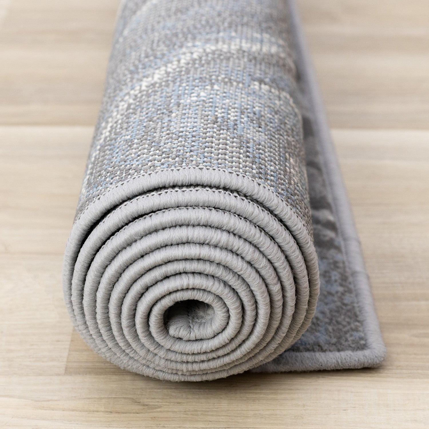 Functional Modern Area Rug - 5' X 8' - Blue/Grey