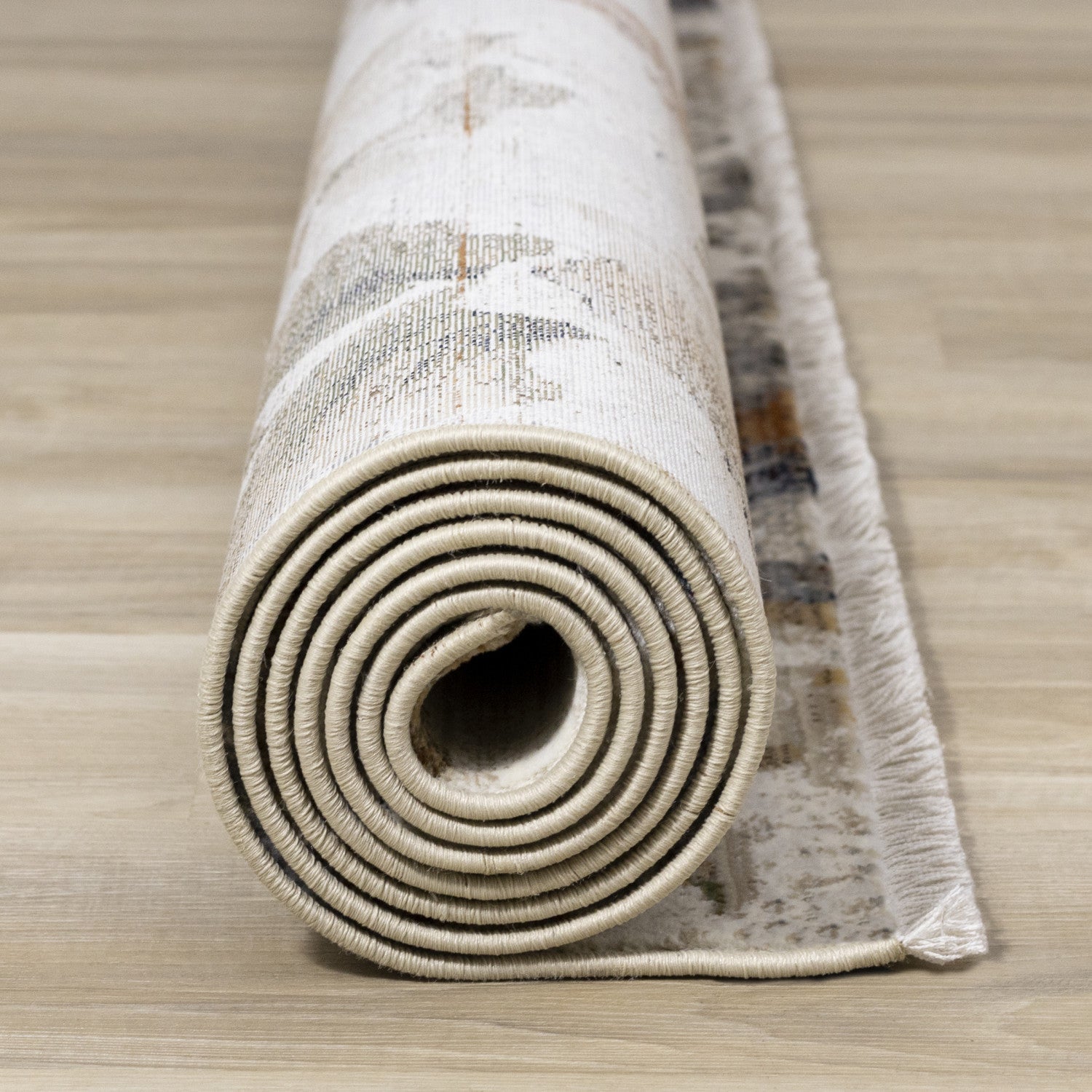 Sterling Contemporary Floral Area Rug - 5' X 8' - Cream/Green/Rust