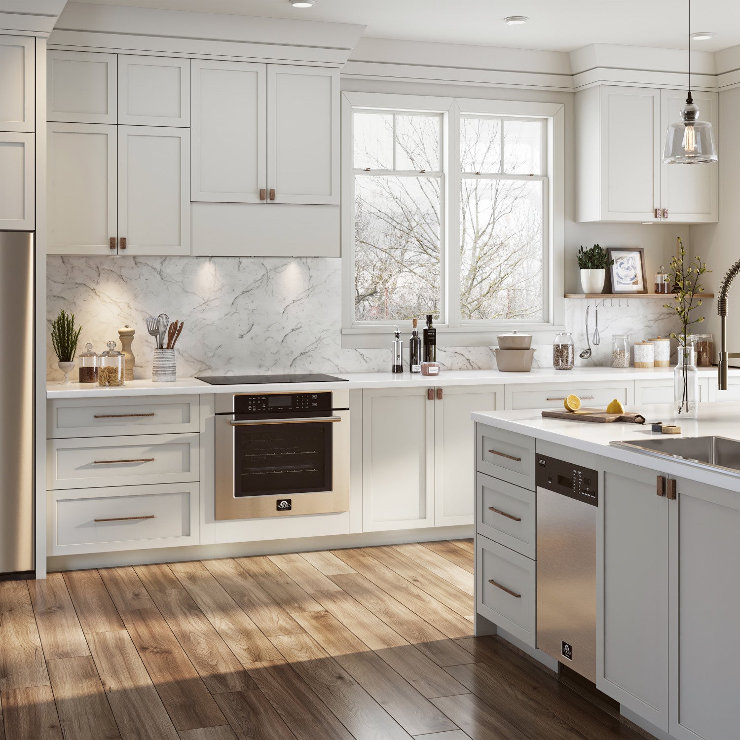 Forno Frassanito Stainless Steel 30" 450 CFM Recessed Range Hood - FRHRE5346-30