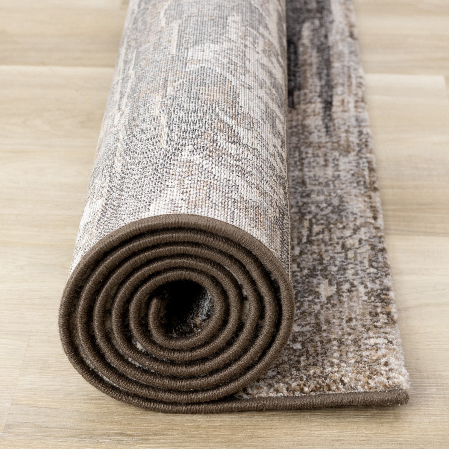 Allure Modern Dark Area Rug - 8' X 11' - Black/Brown