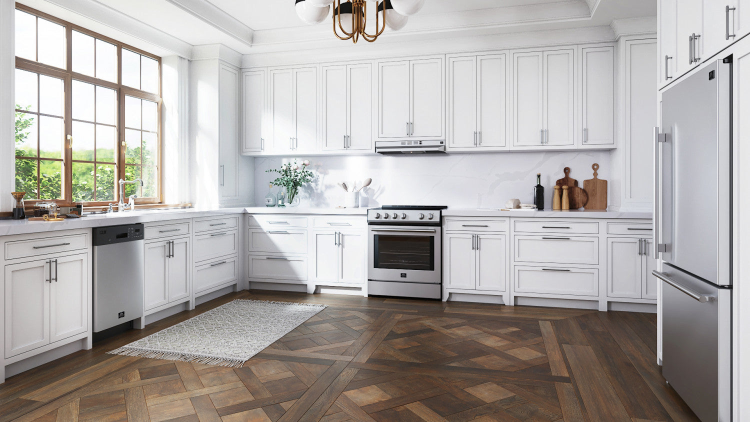 Forno Polo 18" Stainless Steel Built-in Front Control Dishwasher (52 dBa) - FDWBI8041-18S