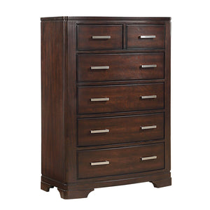 Arista Commode 6 tiroirs - brun cerisier