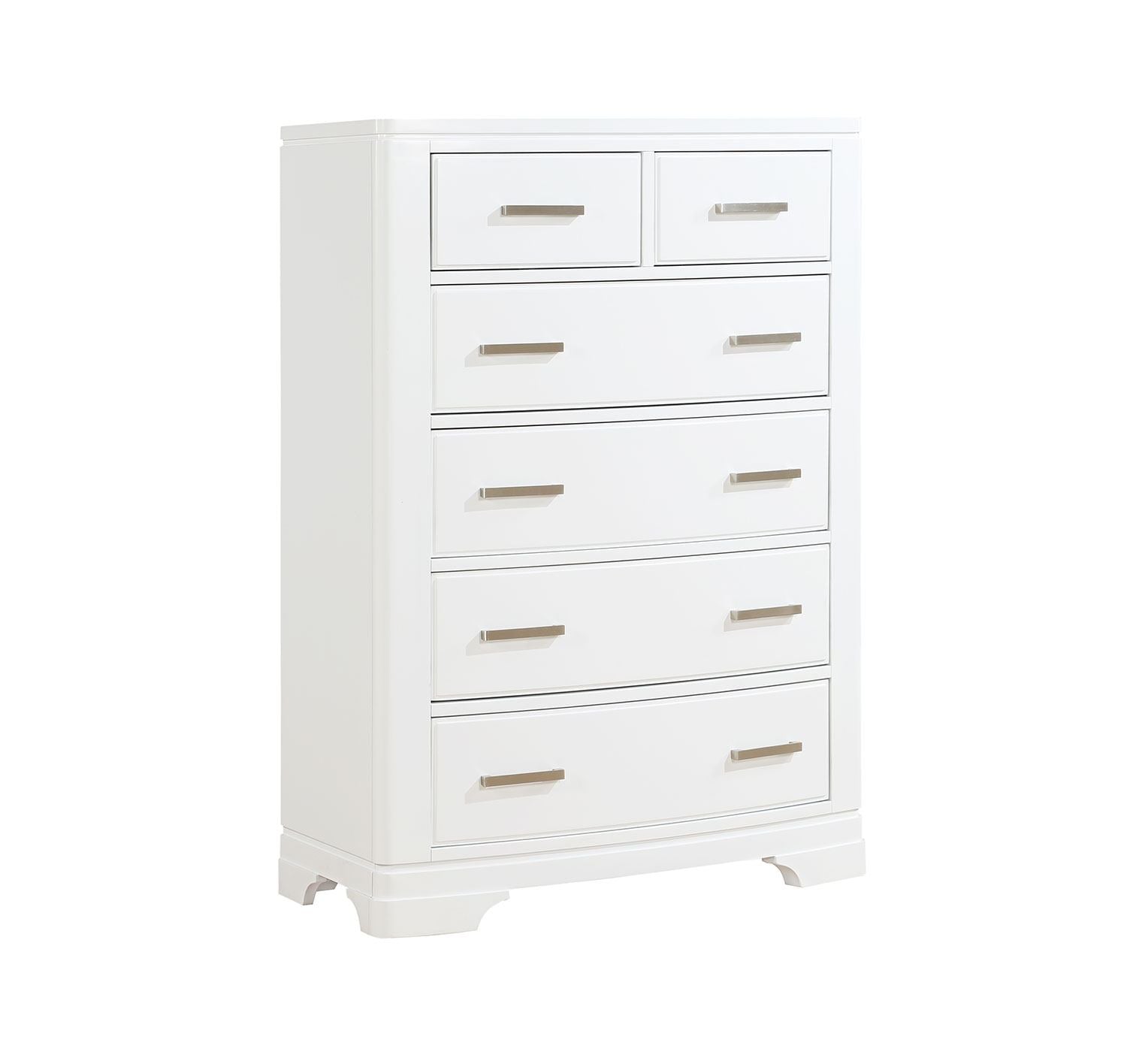 Arista 5-Piece Full Storage Bedroom Package - White