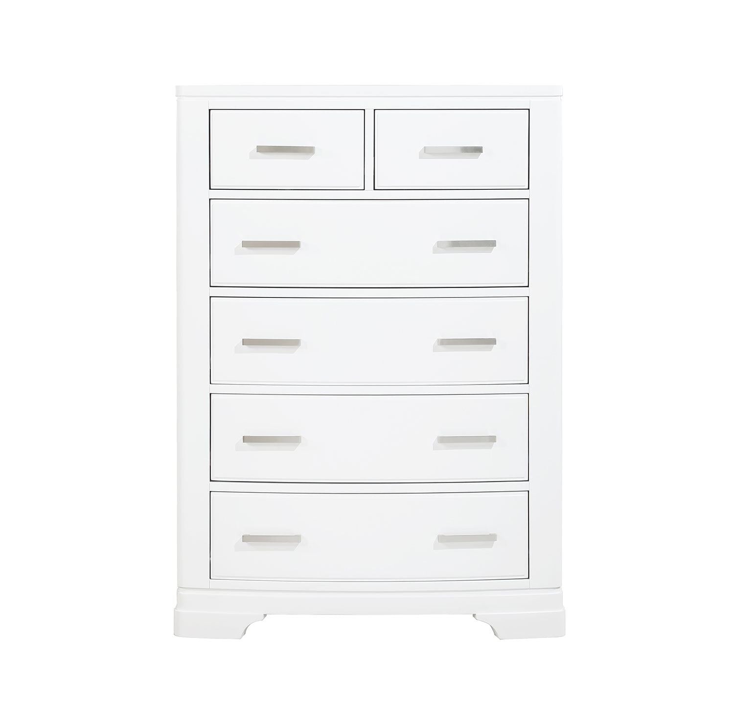 Arista 6-Drawer Chest - White