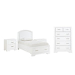 Arista 5-Piece Twin Storage Bedroom Package - White