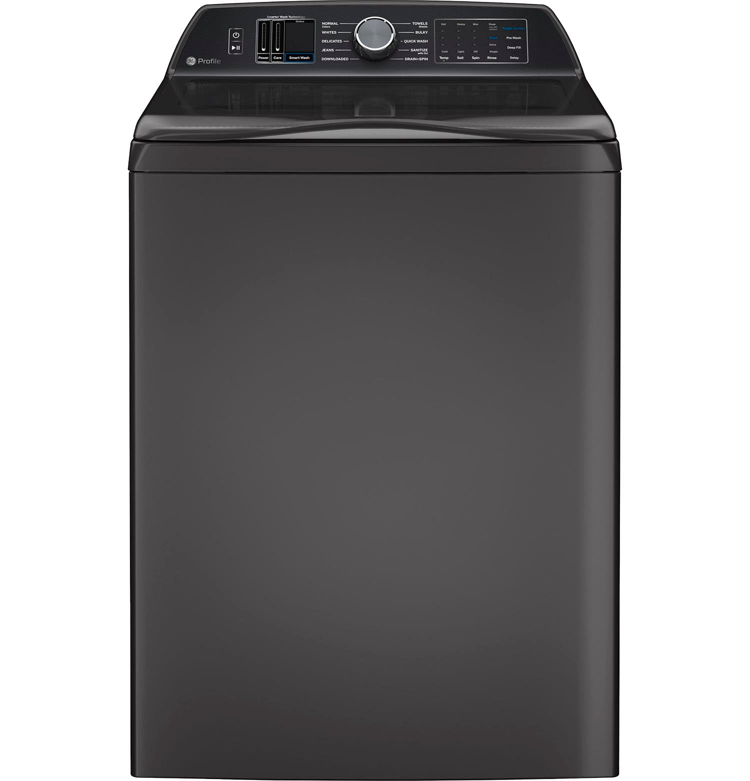 GE Profile Diamond Grey Top Load Washer (6.2 Cu. Ft) & Smart Electric Dryer (7.4 Cu. Ft) - PTW700BPTDG/PTD70EBMTDG
