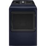 GE Profile Sapphire Blue Smart Electric Dryer with Fabric Refresh (7.3 Cu. Ft)- PTD90EBMTRS