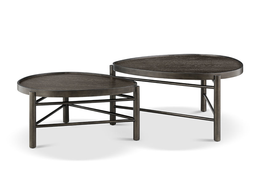 Hadleigh 37" Nesting Coffee Table - Coffee Bean Black Finish