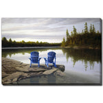 Northern Peace Wall Art - Blue/Green - 30 X 45