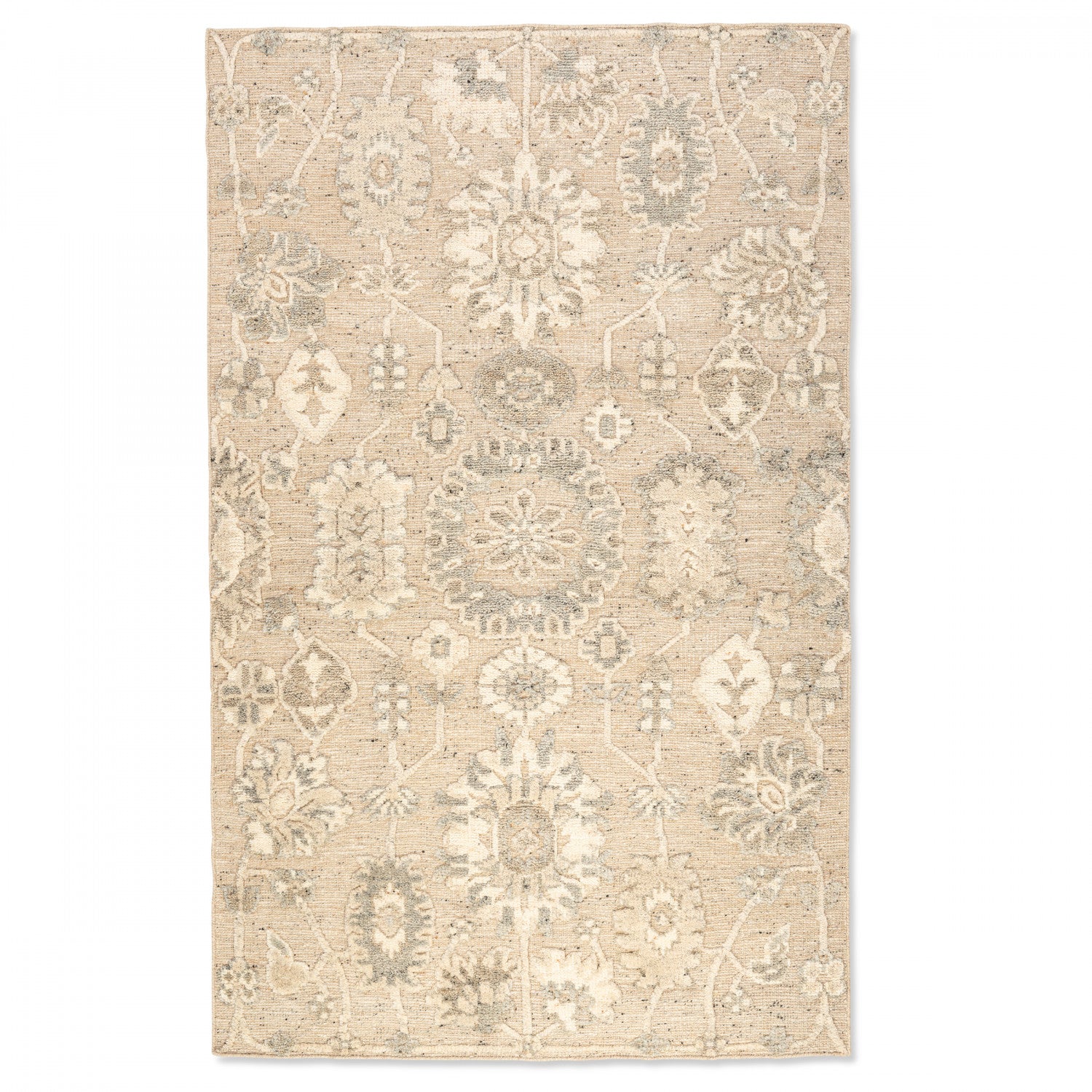 Ethos Hand-Knotted Rug - 9' x 12' - Grey/ Beige