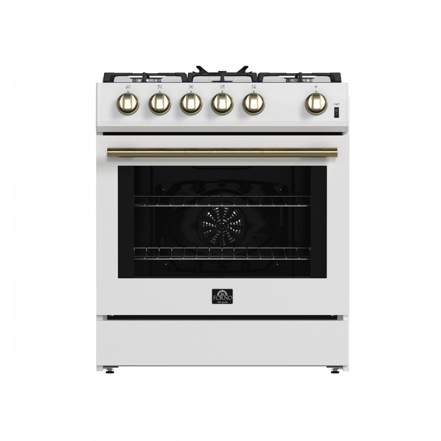 Forno Leonardo 30" White Freestanding Gas Range (5.0 Cu. Ft.) - FFSGS1116-30WHT