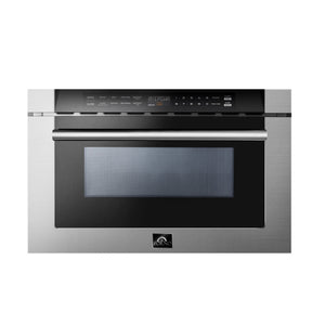 Forno Capoliveri Stainless Steel 24" Built-In Microwave Drawer (1.2 Cu. Ft.) - FMWDR3000-24