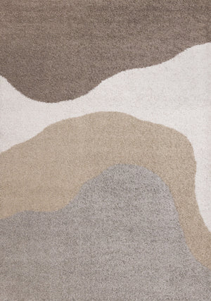 Misha Soft Modern Area Rug - 8' X 11' - Grey/Taupe
