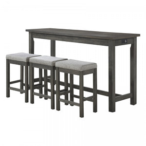 Tyon Dining Room Package - Grey - 4-Piece Set