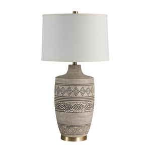 Elare Table Lamp - Beige with Wash