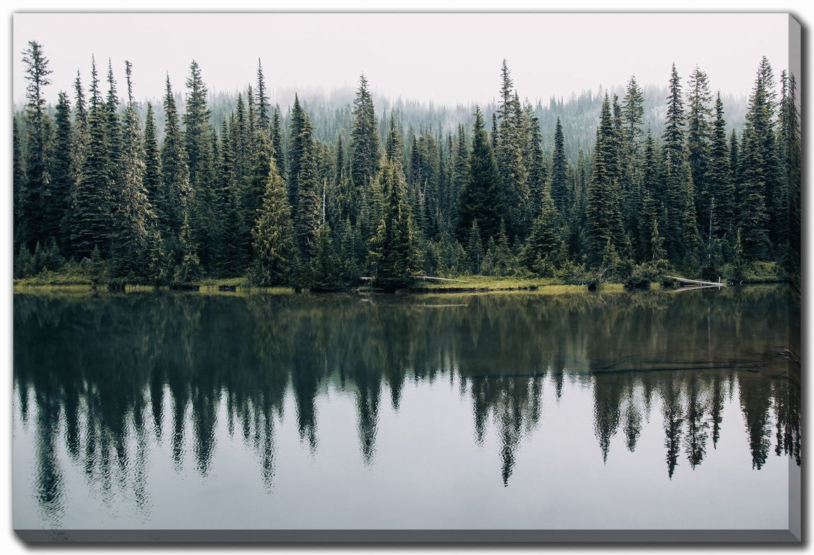 Forest Echo Wall Art - Green - 38 X 60