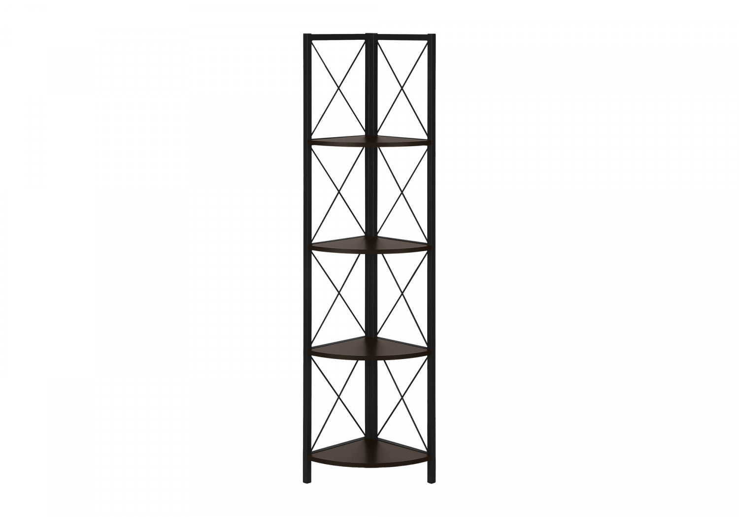 Zeva Bookcase - Dark Brown